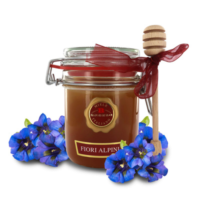 Miód z kwiatów alpejskich 400 g – Brezzo – Miele Fiori Alpini