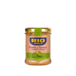 Filety z tuńczyka w oliwie z oliwek extra vergine 180 g – Rio Mare – Filetti di Tonno all’Olio Extra Vergine d’Oliva