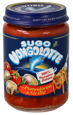 Sos pomidorowy z małżami Vongole 130 g – Isola d’Oro – Sugo di Vongole Pomodoro