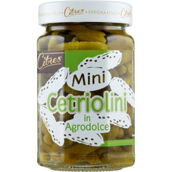 Ogóreczki mini w zalewie słodko-kwaśnej 290 g – Citres – Cetriolini Mini Agrodolce
