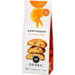 Ciasteczka cantuccini z kandyzowaną pomarańczą 180 g – Deseo – Cantuccini con arancia candita