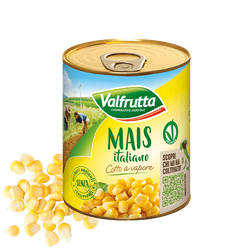 Kukurydza sweetcorn 3×160 g – Valfrutta – Mais Italiano Cotto a Vapore