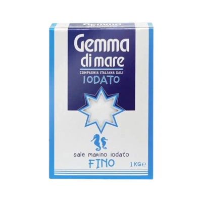 Sól drobnoziarnista jodowana 1 kg – Gemma – Sale fino iodato