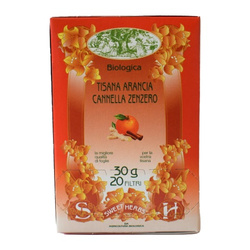 Tisana pomarańcza, cynamon, imbir BIO - Brezzo - Tisana Arancia Cannella Zenzero Sweet Herbs Bio