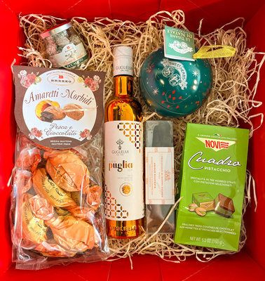 Zestaw prezentowy 6 delikatesów włoskich w pudełku kartonowym – włoska harmonia smaków