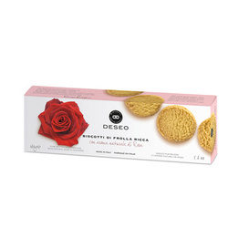 Ciastka kruche Różane 160g - Deseo - Biscotti di frolla con aroma naturale di rosa