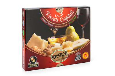 Zestaw serów włoskich z nożem 600g – Regalo – I 3 Peccati