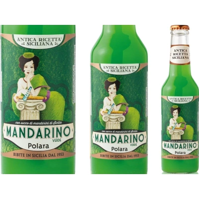 Lemoniada gazowana z mandarynki zielonej 275 ml – Polara – Mandarino Verde