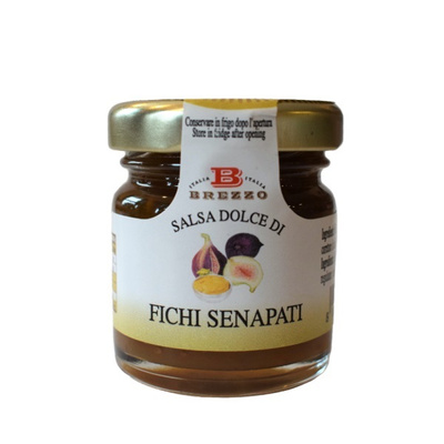 Salsa do serów z fig i musztardą 40 g – Brezzo – Salsa per Formaggi Fichi Senapati