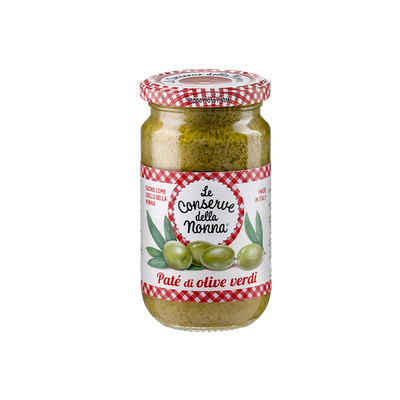 Tapenade krem z zielonymi oliwkami 190g - Le conserve della nonna - Pate' di olive verdi