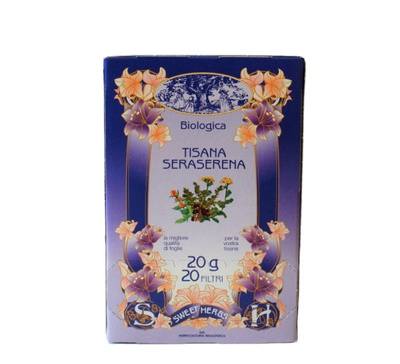 Ziołowa herbata uspokajająca Tisana Seraserena Bio 20 filtrów – Brezzo – Tisana Seraserena Bio