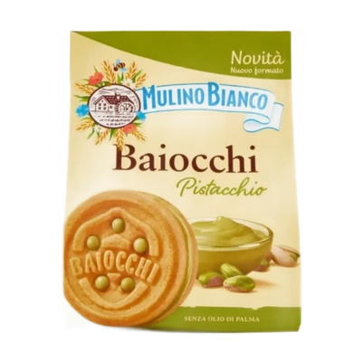 Ciasteczka z kremem pistacjowym 240g – Mulino Bianco – Baiocchi Pistacchio