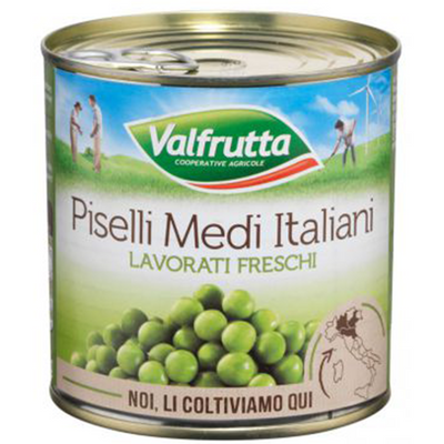 Groszek średni 410 g – Valfrutta – Piselli Medi