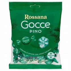 Cukierki Karmelowe z sosną górską 175g - Rossana - Caramelle ripiene con aromi naturali Gocce di Pino