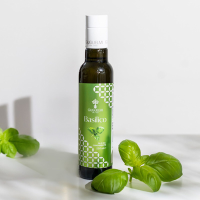 Oliwa z oliwek extra virgin z bazylią 250 ml – Guglielmi – Basilico EVO