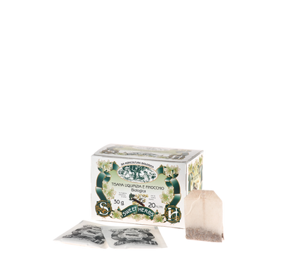 Tisana Lukrecja i Fenkuł Bio 20 filtrów – Brezzo – Tisana Liquirizia Finocchio Bio