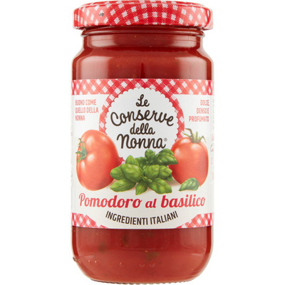 Sos pomidorowy z bazylią 190 g – Nonna – Sugo al Basilico