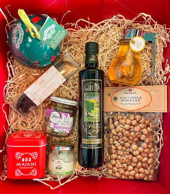 Zestaw prezentowy 8 delikatesów włoskich w pudełku kartonowym – świąteczna tradycja i smak