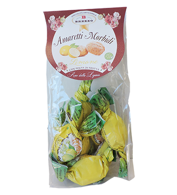 Miękkie ciasteczka migdałowe z cytryną 150 g – Brezzo – Amaretti Morbidi Limone