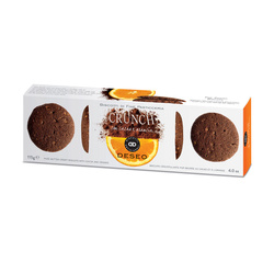 Chrupkie ciastka crunch z kakao i pomarańczą 115 g – Deseo – Crunch con cacao e arancia