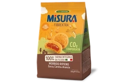 Ciastka pełnoziarniste z kremem pomarańczowym 260g- Misura - Biscotti con morbido ripieno all'arancia