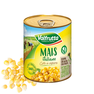 Kukurydza sweetcorn 3×160 g – Valfrutta – Mais Italiano Cotto a Vapore