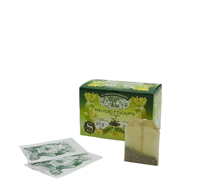 Napar z szałwii górskiej i eukaliptusa 20 filtrów – Brezzo – Tisana Pino Mugo e Eucalipto Biologica