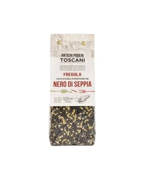 Fregula z atramentem z mątwy 500g - Antichi Poderi Toscani - Fregula al nero di seppia