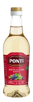 Ocet winny biały 500ml - Ponti - Aceto bianco di vino