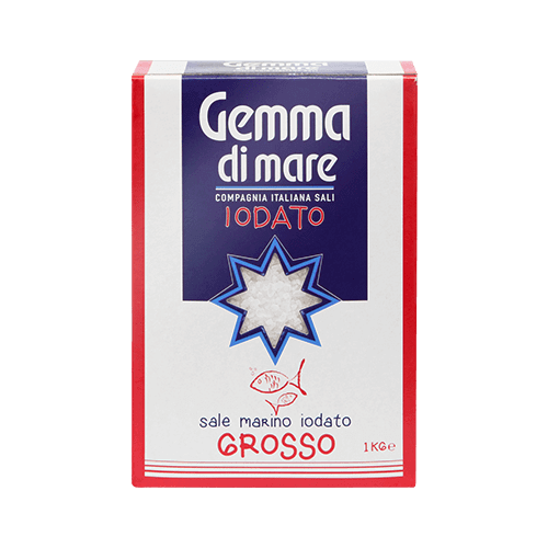 Sól morska jodowana gruba 1kg - Gemma di mare - Sale marino iodato grosso