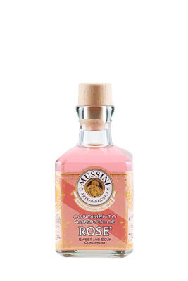 Ocet balsamiczny rózowy 250 ml - Mussini - Condimento agrodolce Rose' 